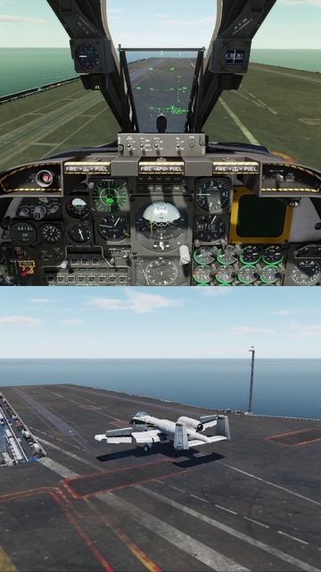 Посадка на авианосец на A-10 в DCS