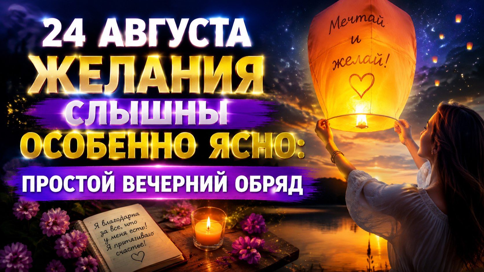 24 АВГУСТА ЖЕЛАНИЯ СЛЫШНЫ ОСОБЕННО ЯСНО_ ПРОСТОЙ ВЕЧЕРНИЙ ОБРЯД