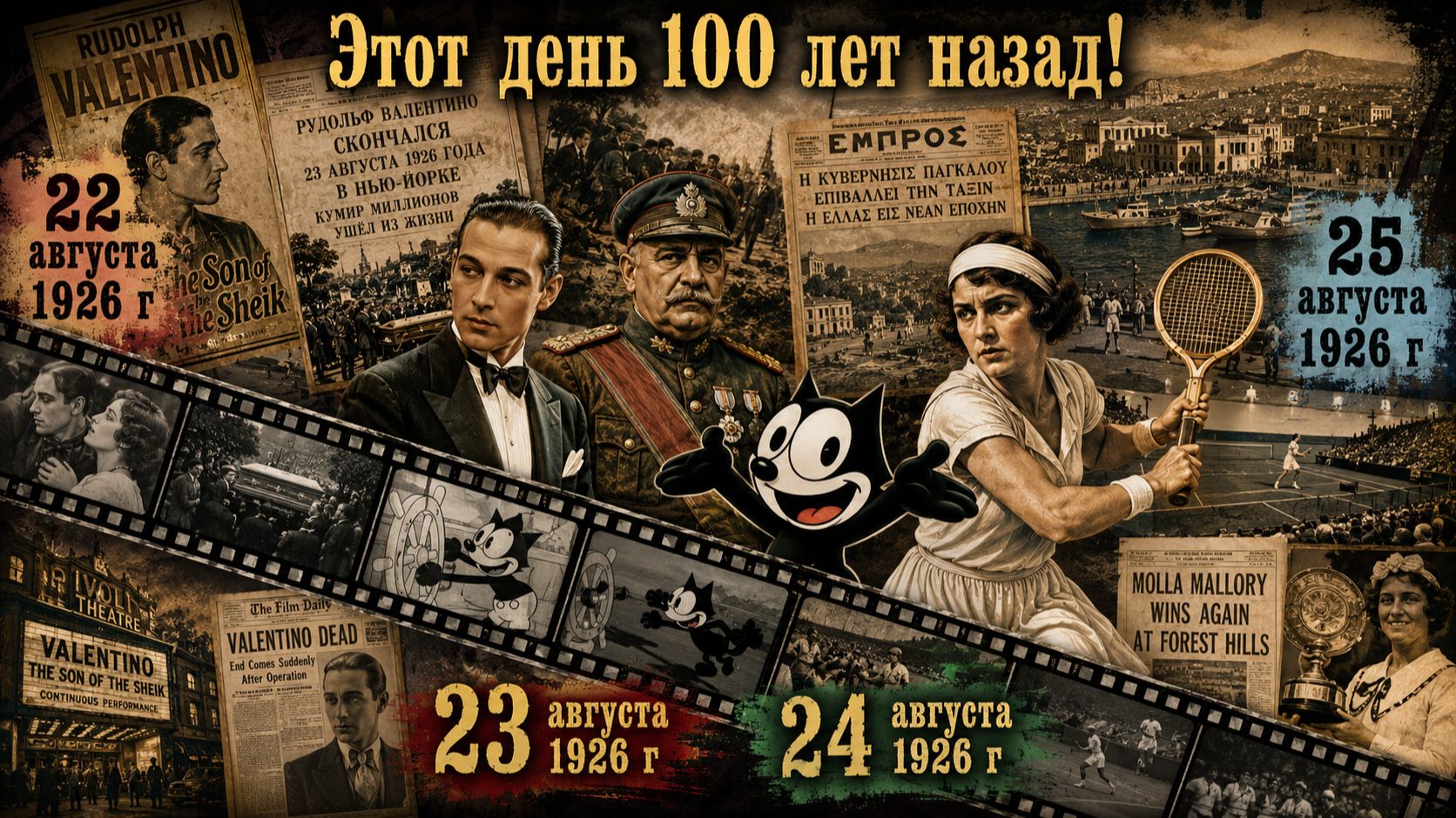 От СССР до Америки события одного невероятного дня в мире! 22-25/08/1926 Этот день 100 лет назад!