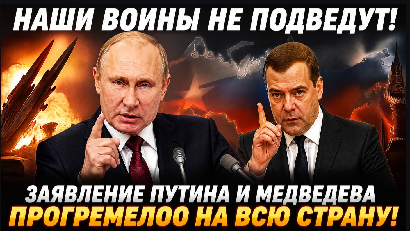 Наши воины не подведут! Заявление Путина и Медведева Прогремелоо на всю Страну!