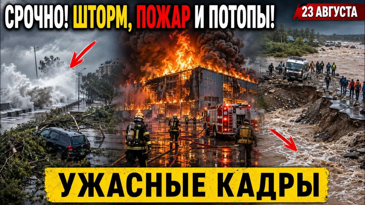 Катаклизмы Сегодня 23.08.2026 Япония Уходит Под Воду❗ Китай Накрыли Потопы Новая Гвинея Горит Россия