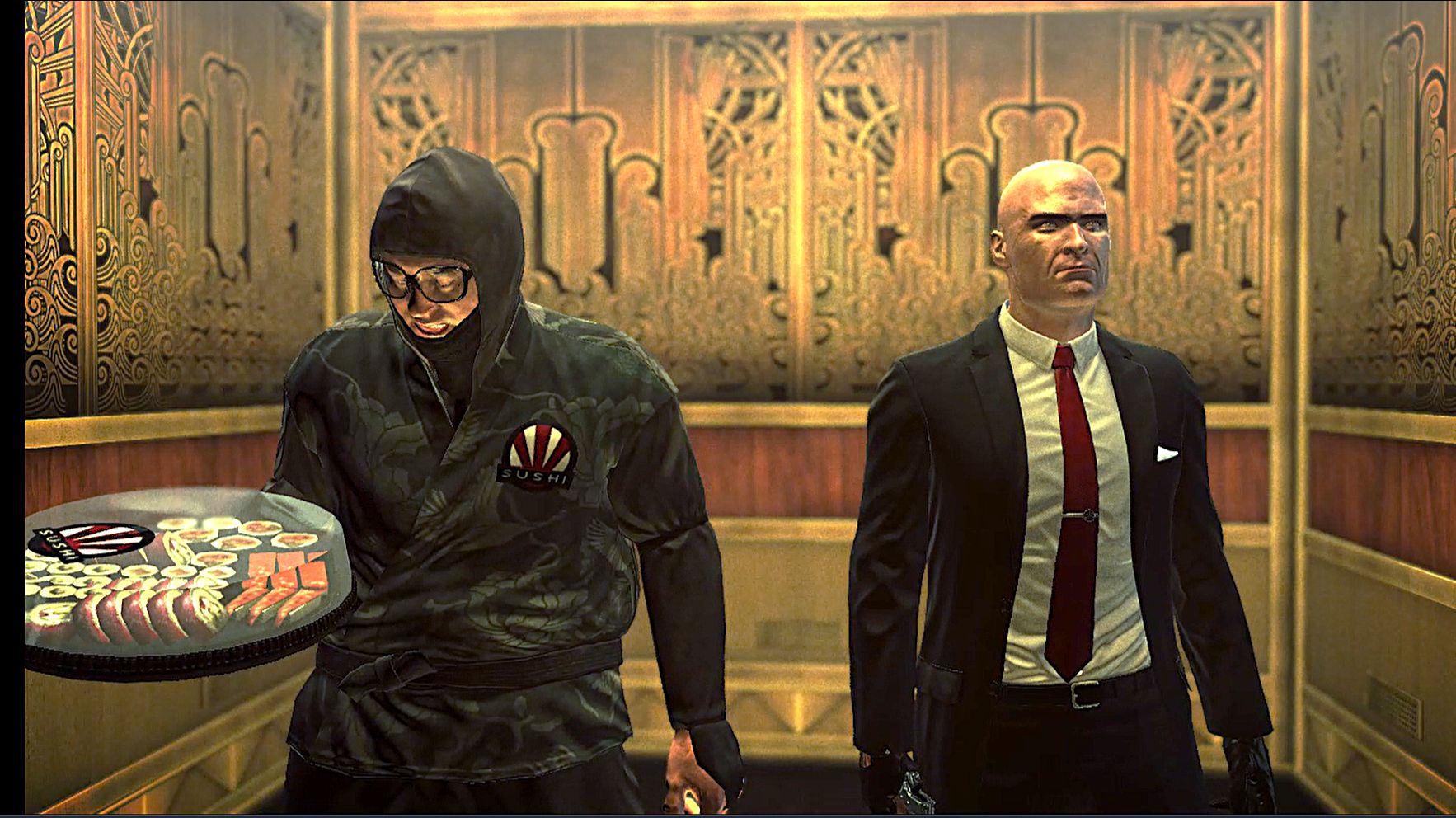 Hitman Absolution Сложный уровень, Блэкуотер-парк, Идём за Декстером и Лейлой (14)