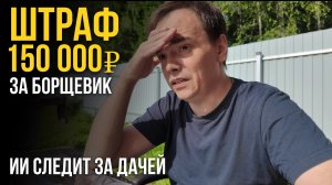 ТАКОГО ШТРАФА Я НЕ ОЖИДАЛ! 😱 150.000₽ за борщевик: теперь за дачниками следит ИИ?