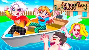Майнкрафт но Я СБЕЖАЛ НА ЛОДКЕ ОТ ЗЛЫХ РОДИТЕЛЕЙ в SCHOOLBOY RUNAWAY
