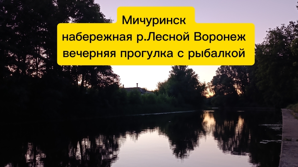 Мичуринск, р. Лесной Воронеж Прогулки со спинингом