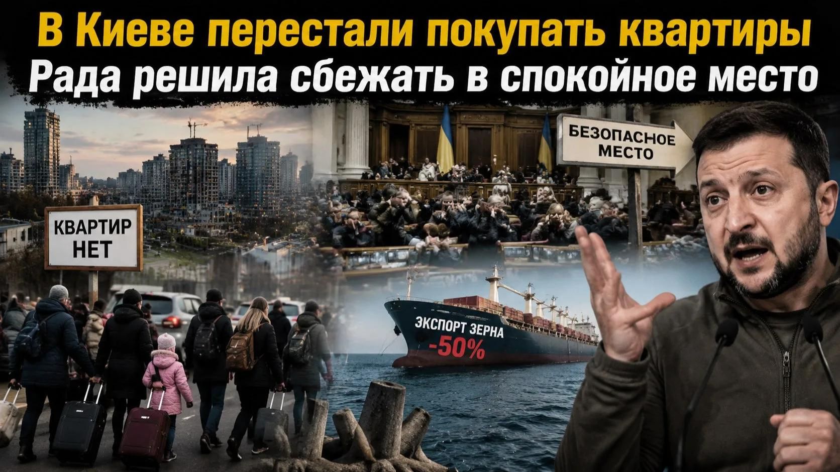 Квартиры в Киеве стали никому не нужны! Верховная Рада в ужасе от «прилётов»!