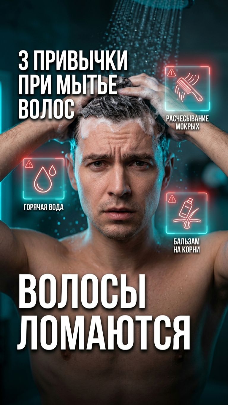 Ваши волосы ломаются и жирнеют не сами по себе 🚿