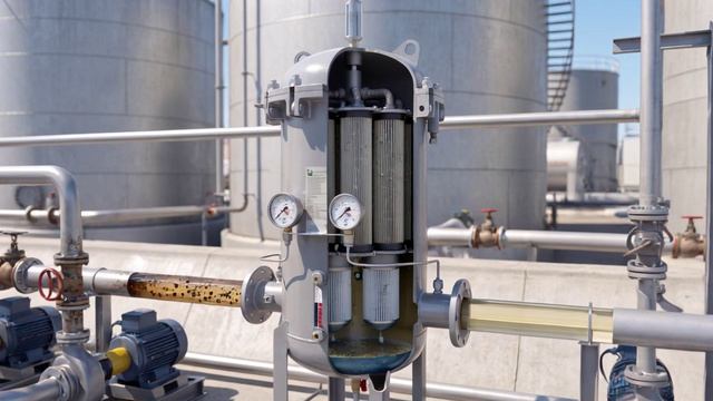 Как работает высокопроизводительный фильтр Танкер 5 К для нефтепродуктов  Www.chzto.ru