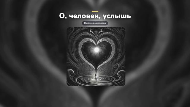 О человек услышь