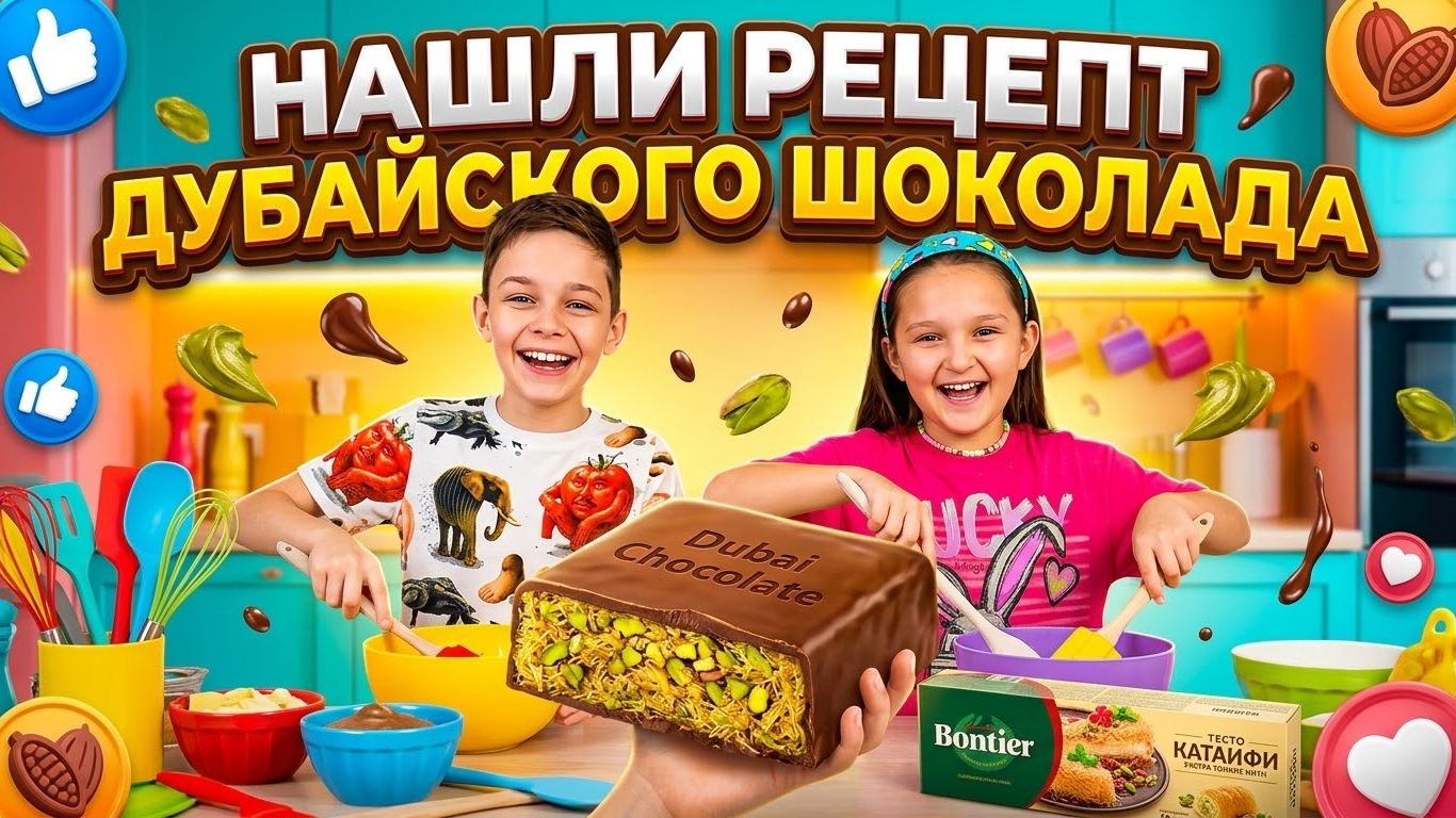 ПОВТОРИЛИ рецепт НАСТОЯЩЕГО ДУБАЙСКОГО шоколада