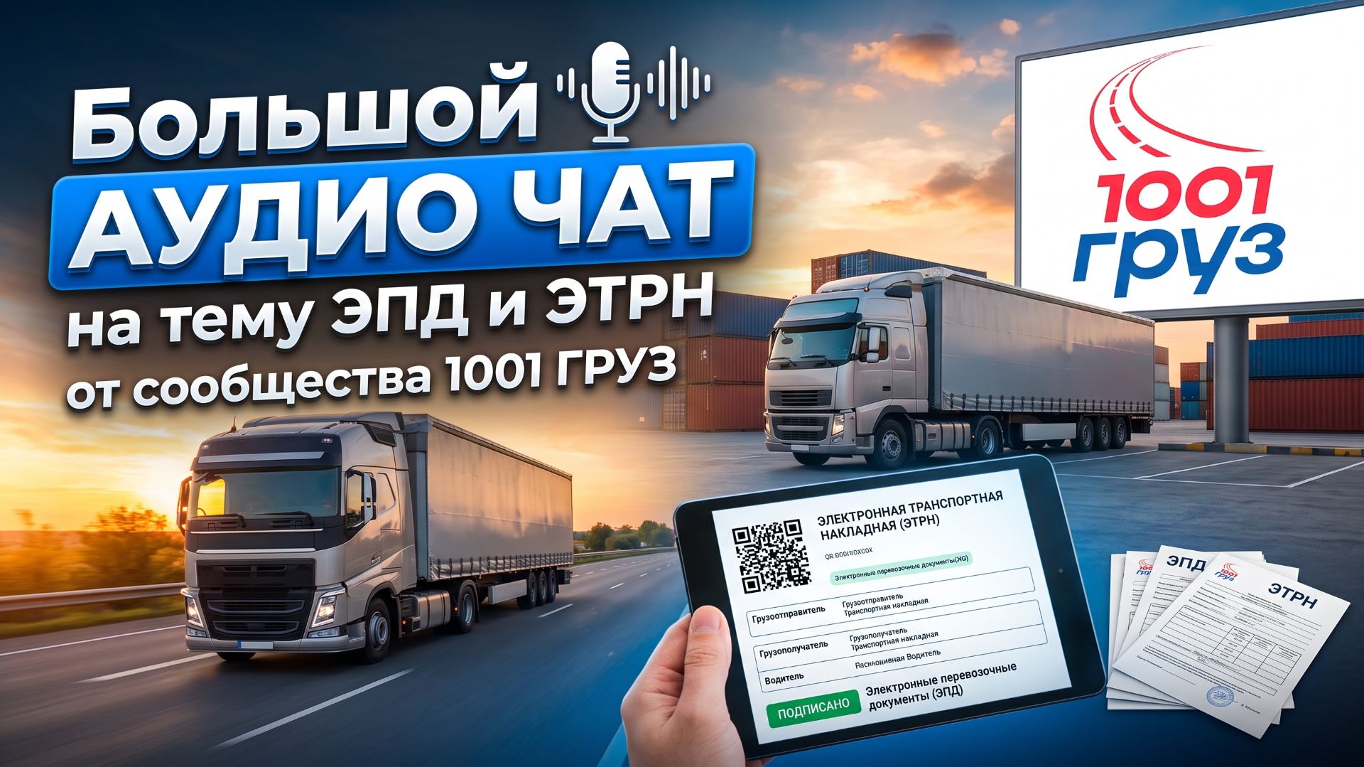 Большой АУДИО ЧАТ на тему ЭПД и ЭТРН от сообщества 1001 ГРУЗ