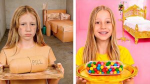 Настя и друзья в челлендже «богатая vs бедная больница»