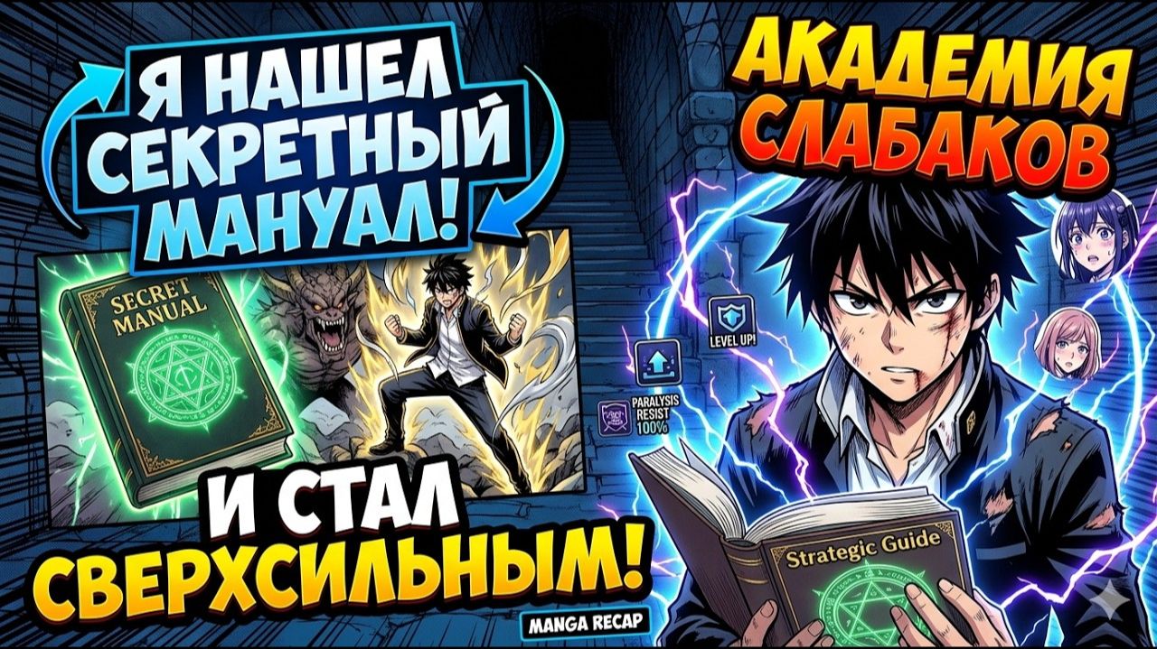 Слабейший ученик нашел СЕКРЕТНЫЙ ГАЙД и стал ИМБОЙ! — Пересказ Манги