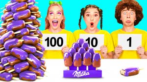 100 Слоев Еды Челлендж | Безумные Ситуации на Кухне от BaRaDa Challenge