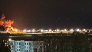 В ПИТЕРЕ ГОРИТ КОЛПИНО. НЕ БПЛА.