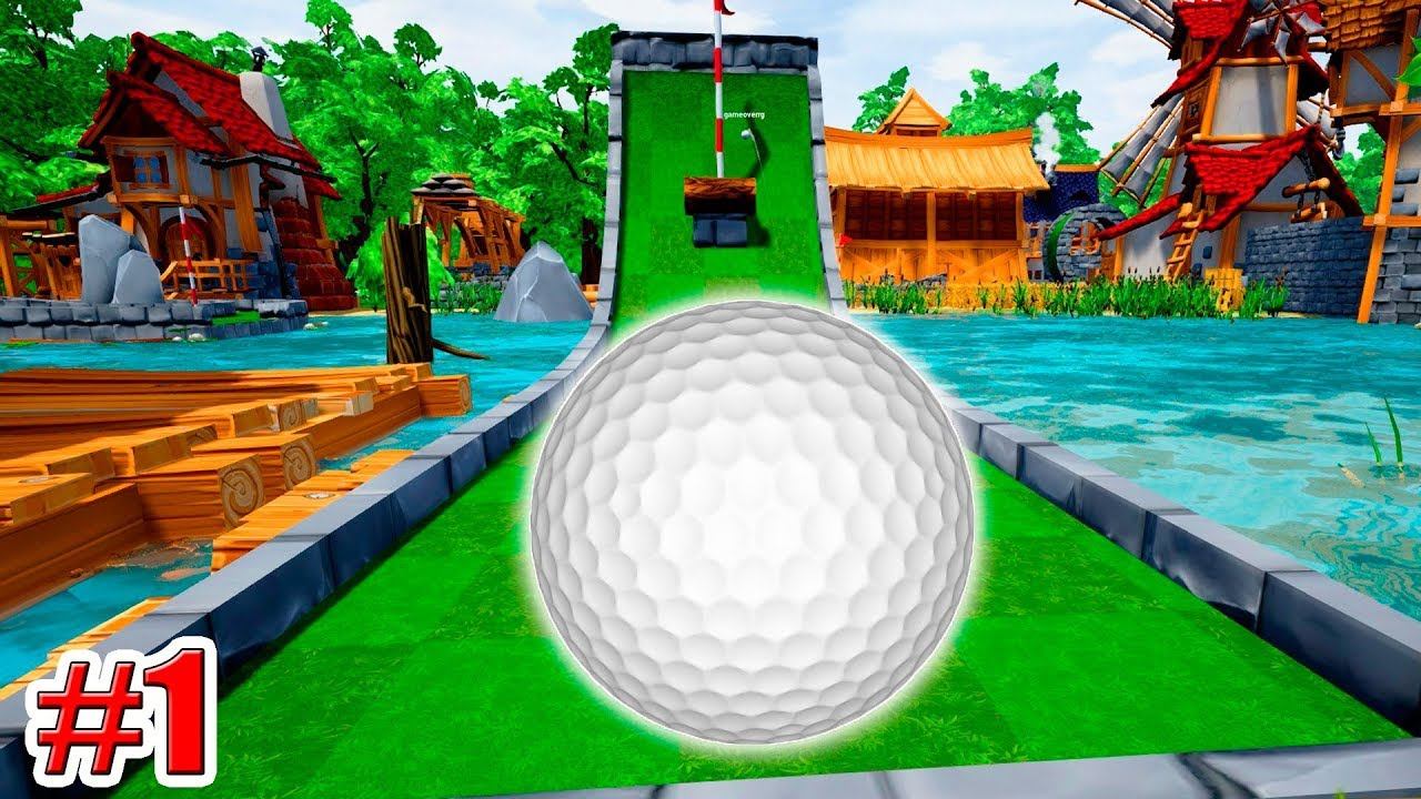 УГАРНЫЙ СИМУЛЯТОР ГОЛЬФА! Golf it RODRIGES и GAME OVER 1 серия