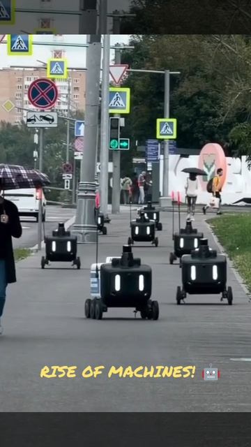 Нашествие роботов на улицах Москвы!