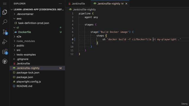 108 - Creating The Dockerfile