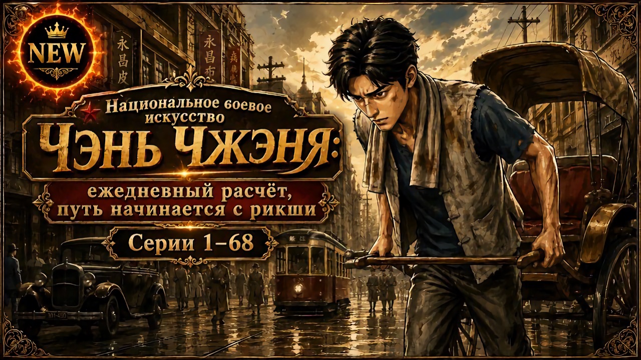 Чэнь Чжэнь: ежедневный расчёт  Рикша получил систему и стал мастером кунг-фу Китайская дорама Аниме