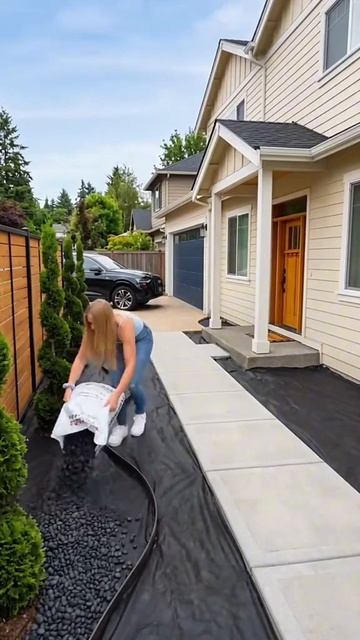 Отличные идеи для ландшафтного дизайна дома и дачи #дизайн #diy #ремонт #строительство #интерьер