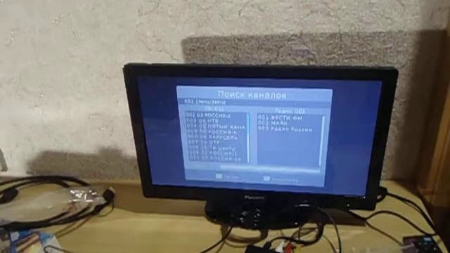 подключение цифровой приставки CADENA DVB-T2 на комнатную антенну в Омске