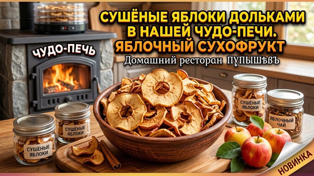 СУШЁНЫЕ ЯБЛОКИ ДОЛЬКАМИ В НАШЕЙ ЧУДО-ПЕЧИ. ЯБЛОЧНЫЙ СУХОФРУКТ