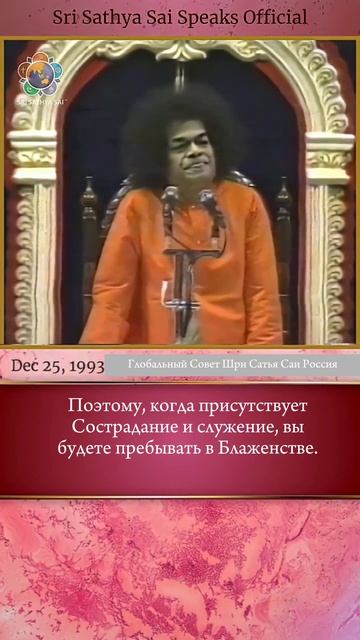 Посвятите свою жизнь Идеалам Саи   Шри Сатья Саи говорит 25 декабря 1993 г.