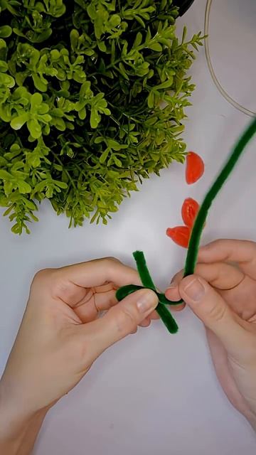 2 день челенджа  #синельнаяпроволока #diy #flowers #handmade