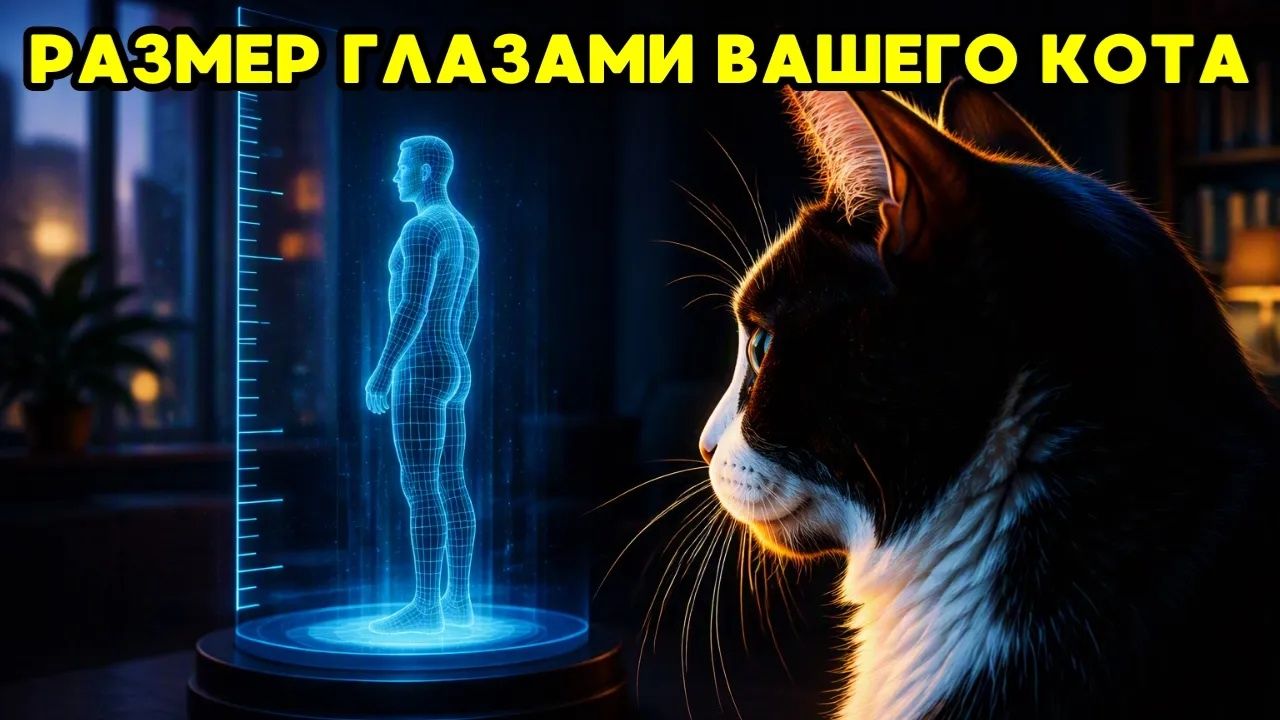 Ваш кот НЕ считает вас гигантом! Узнайте, каким он видит вас