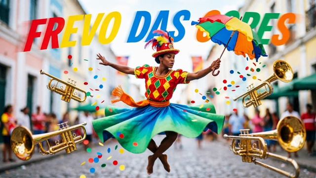 🇧🇷 FREVO DAS CORES | Карнавал в Ресифи 🎨 Безумно Быстрый Ритм с Духовыми и Зонтиками! | DJ RemVoV