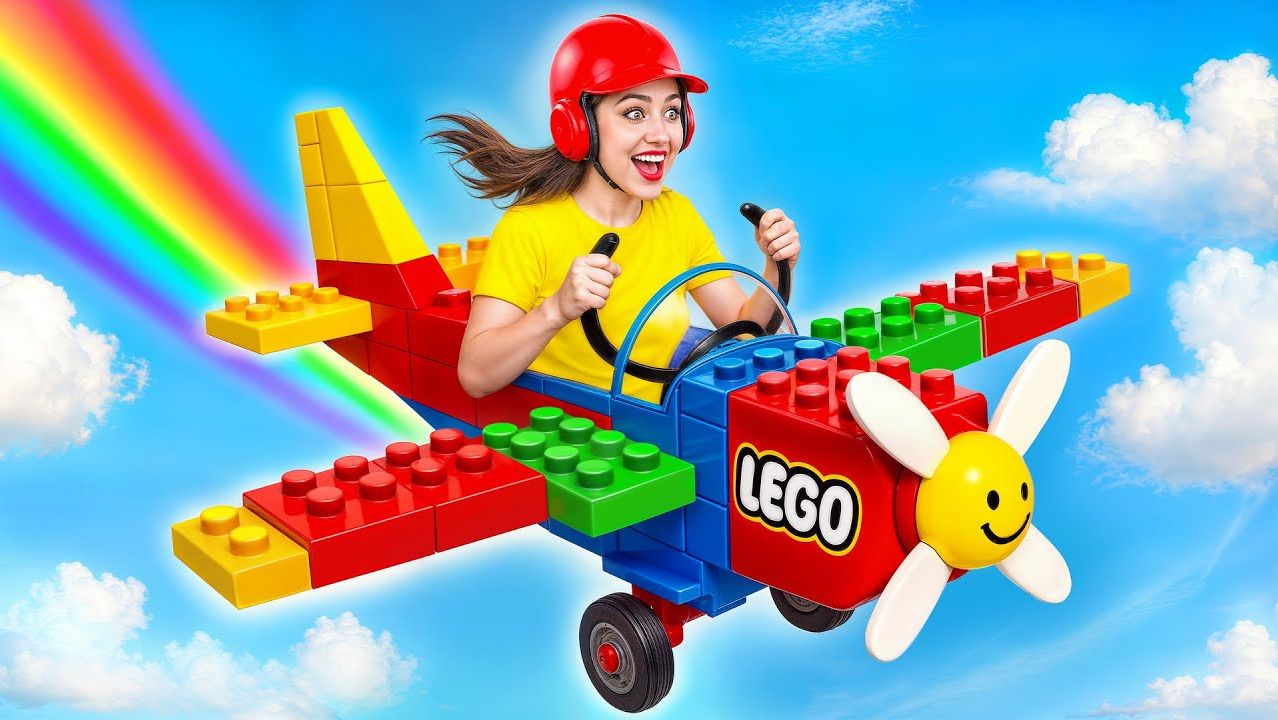 Я Построил Самолет из LEGO в Реальной Жизни _ Смешные Моменты