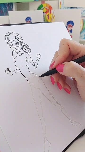 ЛЕДИ БАГ 🐞 Как нарисовать ЛЕДИ БАГ
