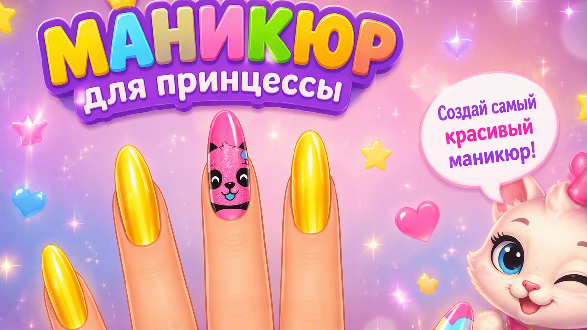 Игры для детей. Модницы. Маникюр.