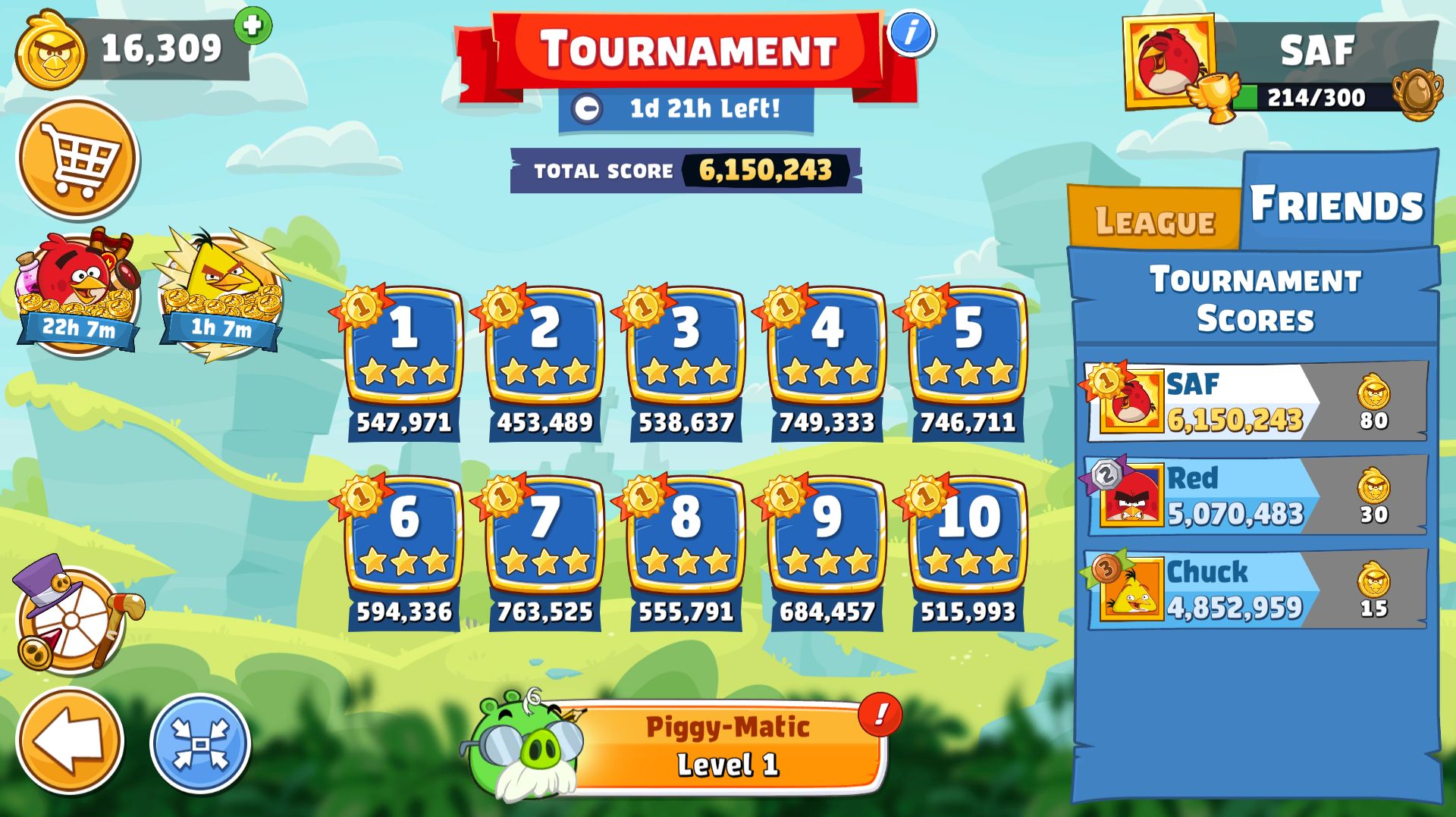 Angry Birds Friends. Турнир (24.08.2026). Все уровни 3 звезды. Прохождение от SAFa.