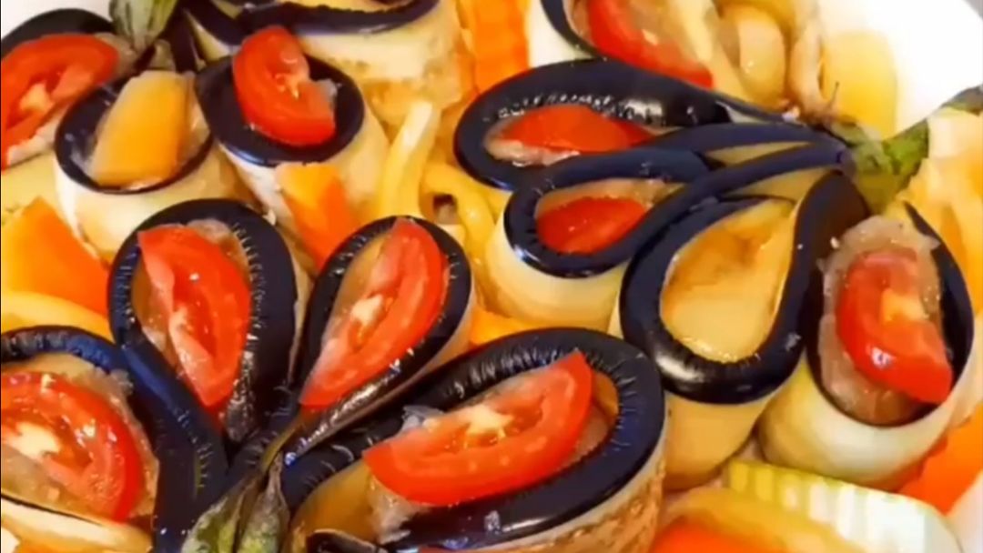 Баклажаны-цветочки 🍆