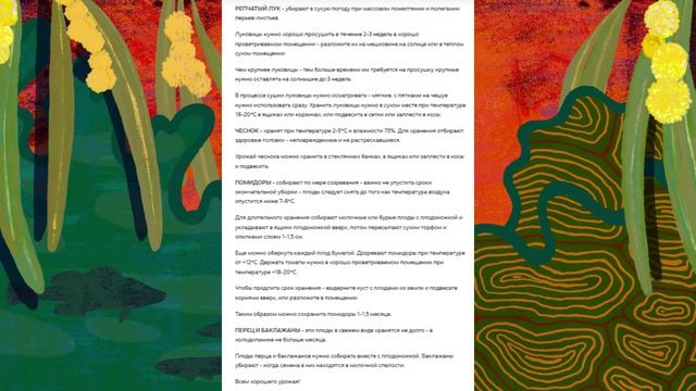 Сохраним урожай - лук, чеснок, помидоры, перец, баклажаны!