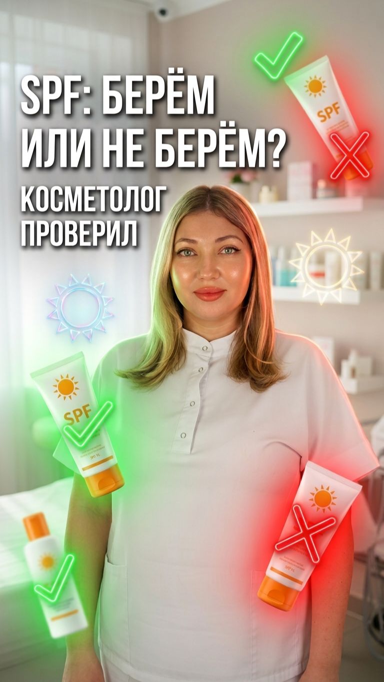 ☀️ SPF берём / не берём — разбор косметолога