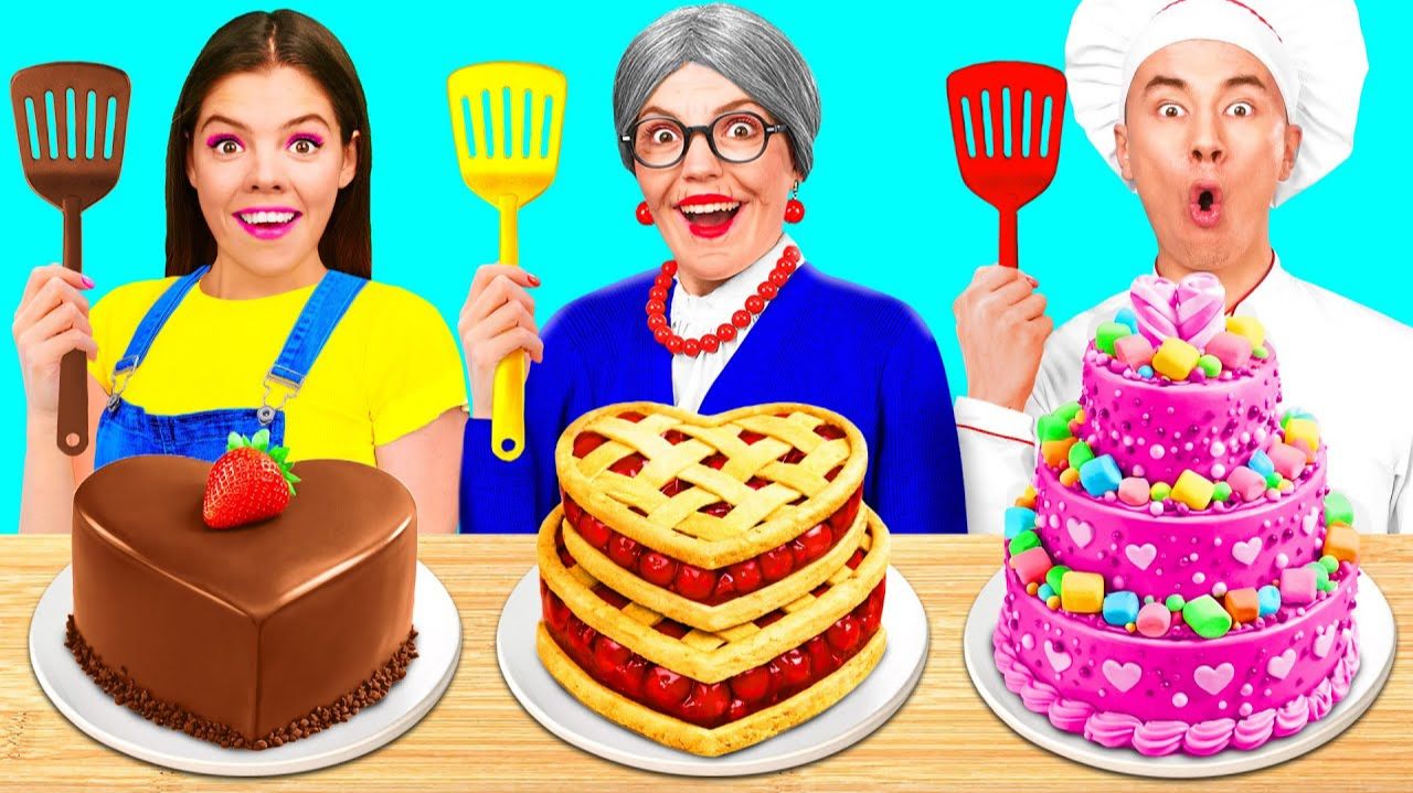 Кулинарный Челлендж# Я против Бабушки # Творческие Кулинарные Идеи от DaZaZa Challenge
