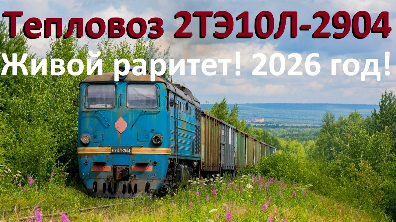 Эксклюзив! Тепловоз 2ТЭ10Л-2904Б. Живой! 2026 год!