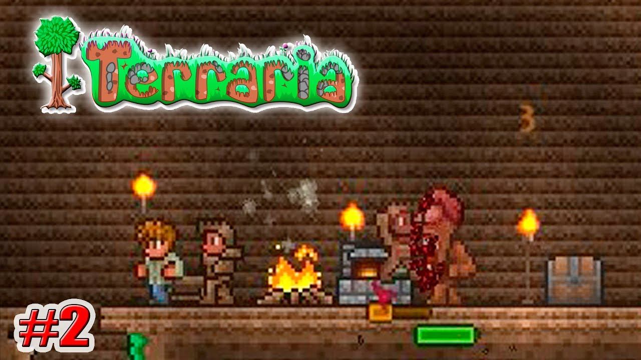 ЛИЦЕВОЙ МОНСТР!!! СОВМЕСТНОЕ ПРОХОЖДЕНИЕ Terraria 2 серия