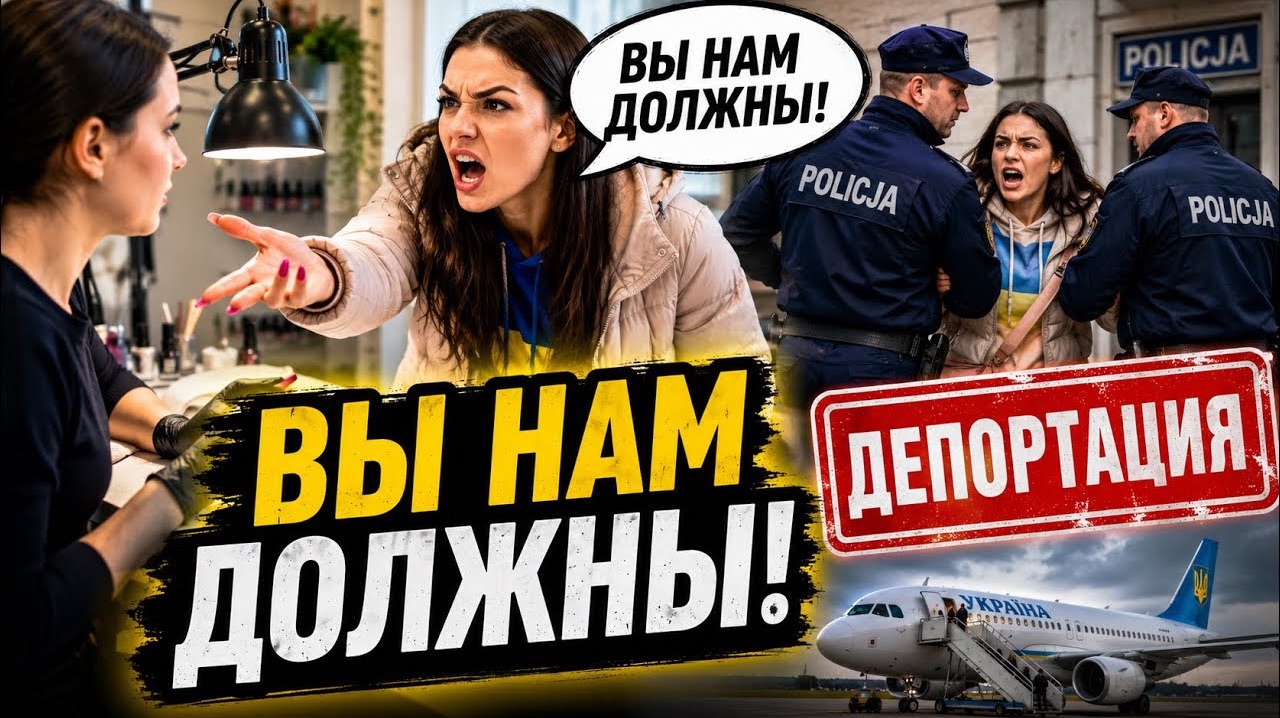 Пришла за маникюром- уехала на Украину. Скандал в Польше. #новости #беженцыизукраины