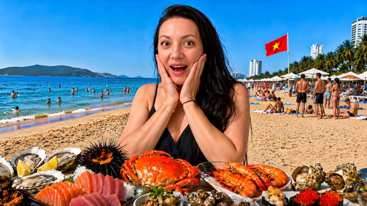 БЕШЕНЫЙ ВЬЕТНАМ❗️ МОЖНО ВСЕ. ТОННЫ МОРЕПРОДУКТОВ. Пляж в Нячанге