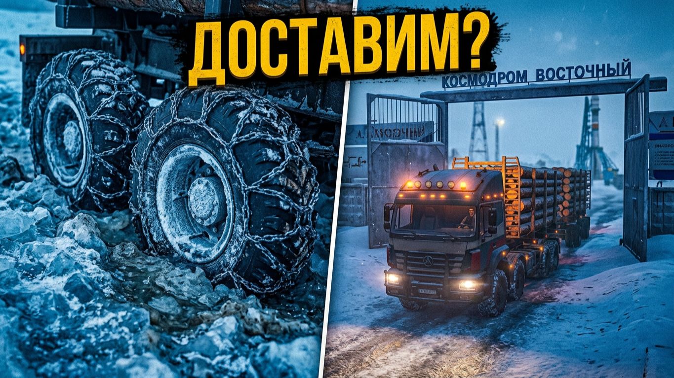 БАЛКИ И БРЕВНА НА КОСМОДРОМ!!!! КАКАЯ ЭТО БОЛЬ!!!/SNOWRUNNER/ КОСМОДРОМ/АМУР#15