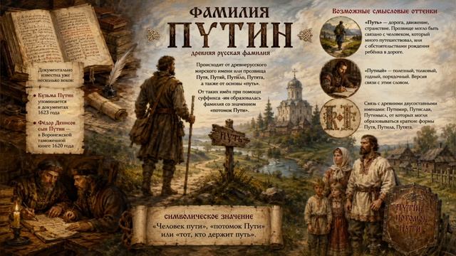 Что означает фамилия Путин?