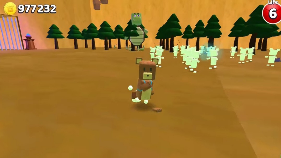 Я нашёл тайный портал в Тёмного Медведя  мод Super Bear Adventure