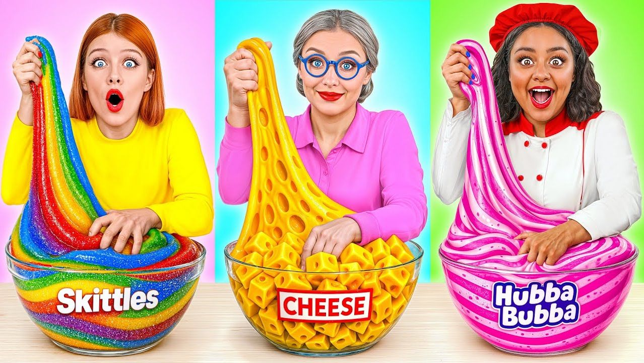 Кулинарный Челлендж_ Я против Бабушки _ Вкусные Рецепты с Едой