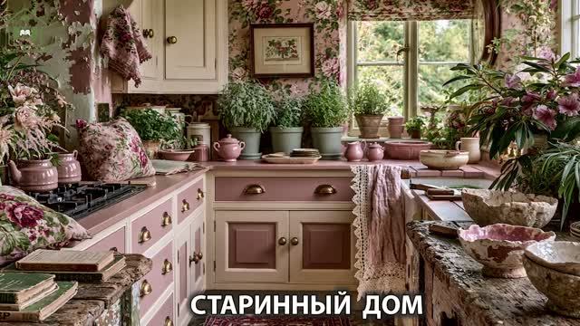 Старинный дом в розовых тонах и что внутри (16)