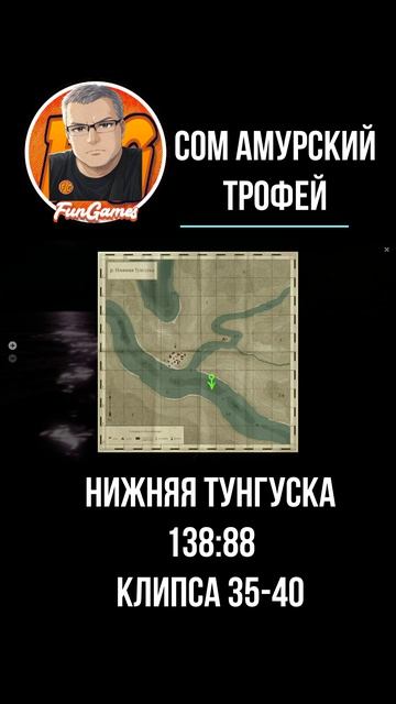 ТРОФЕЙ Сом амурский. Нижняя Тунгуска. Русская рыбалка 4. рр4. Russian Fishing 4