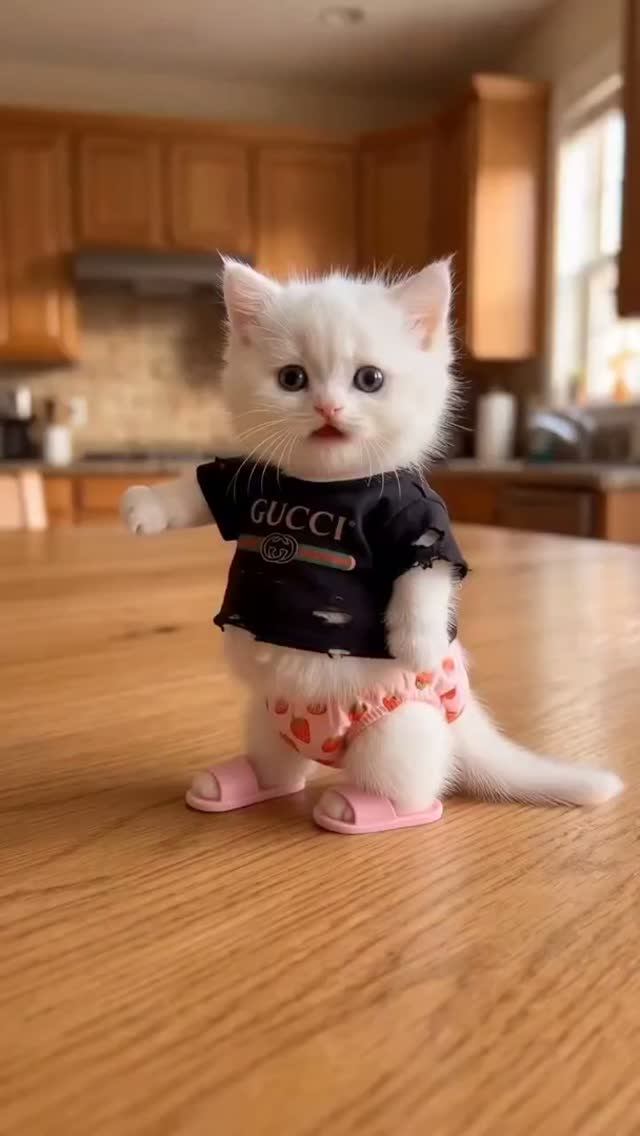 Котёнок GUCCI разорвал танцпол! 😂 Смотри до конца