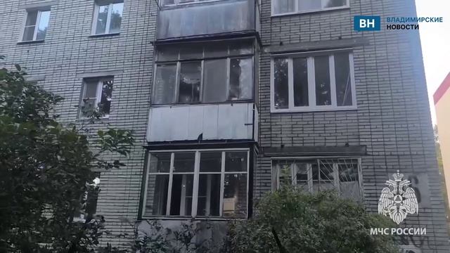 Во Владимире из-за неосторожного обращения с огнем сгорел балкон квартиры